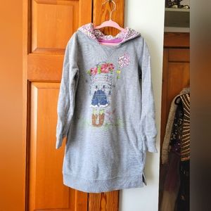 Embellished Embroidered Cowgirl Country Girl Long Hoodie Tunic floral